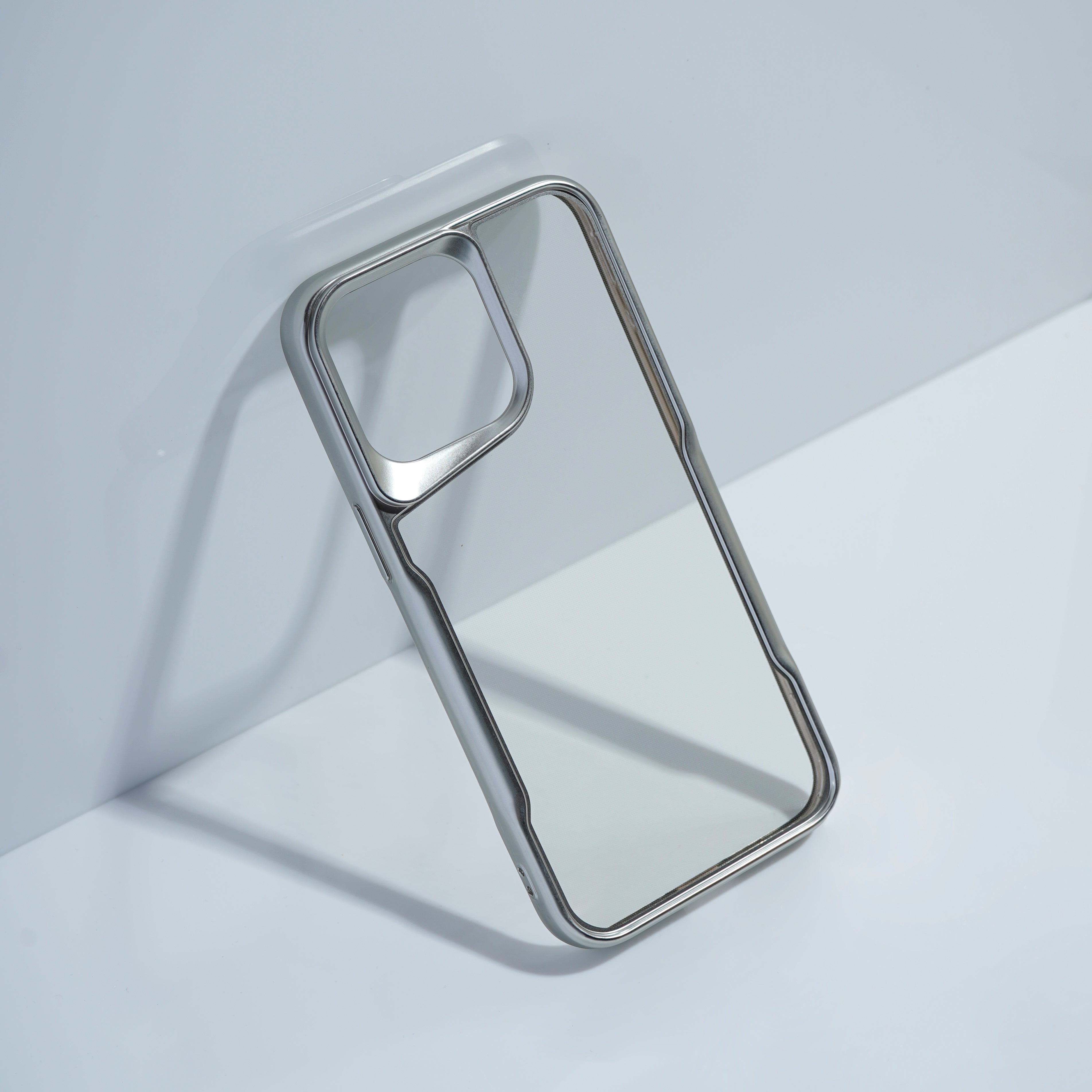 iPhone 13 Pro Max Cover Case - Luxury Silver Case