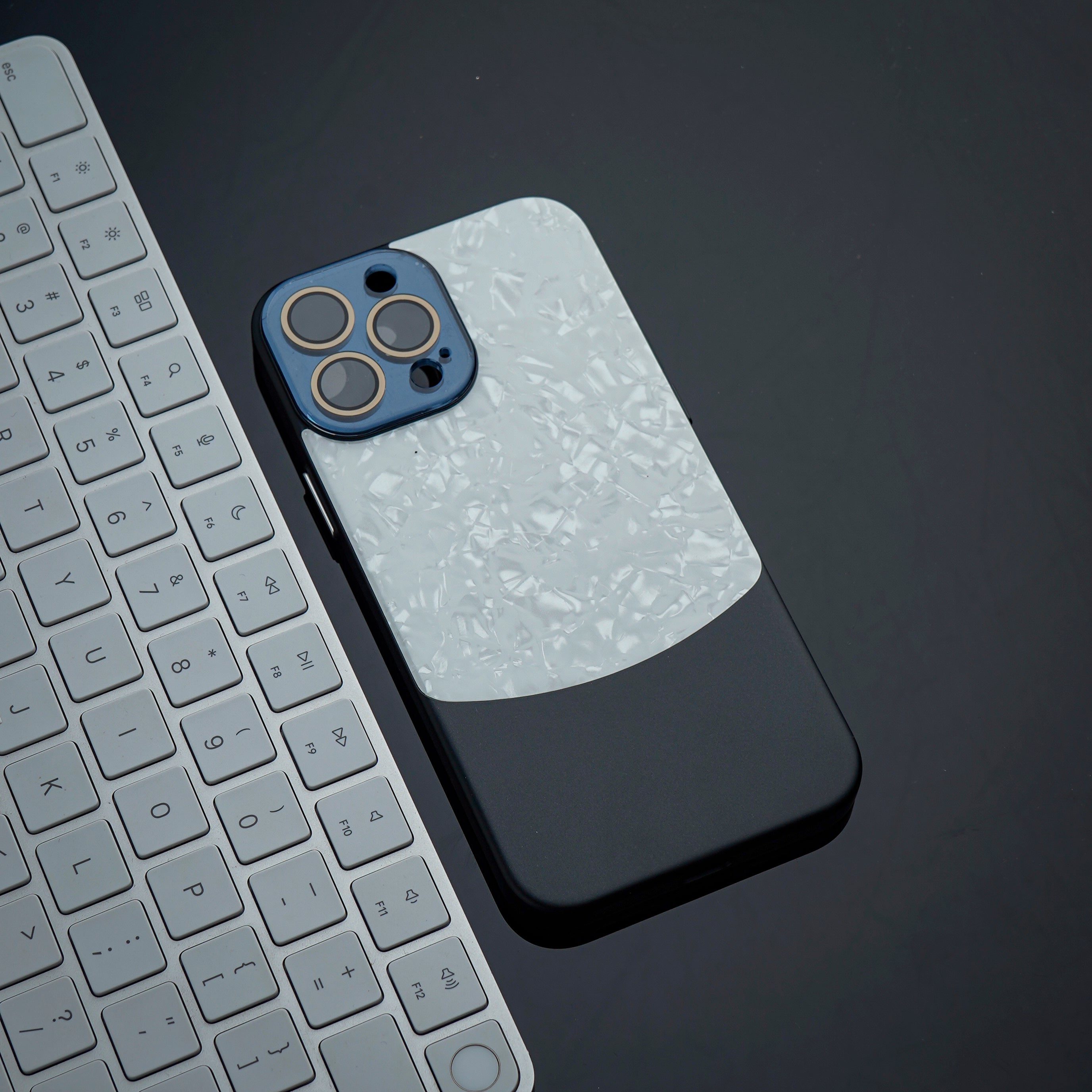 iPhone 13 Pro Max Back Cover Marble White Case