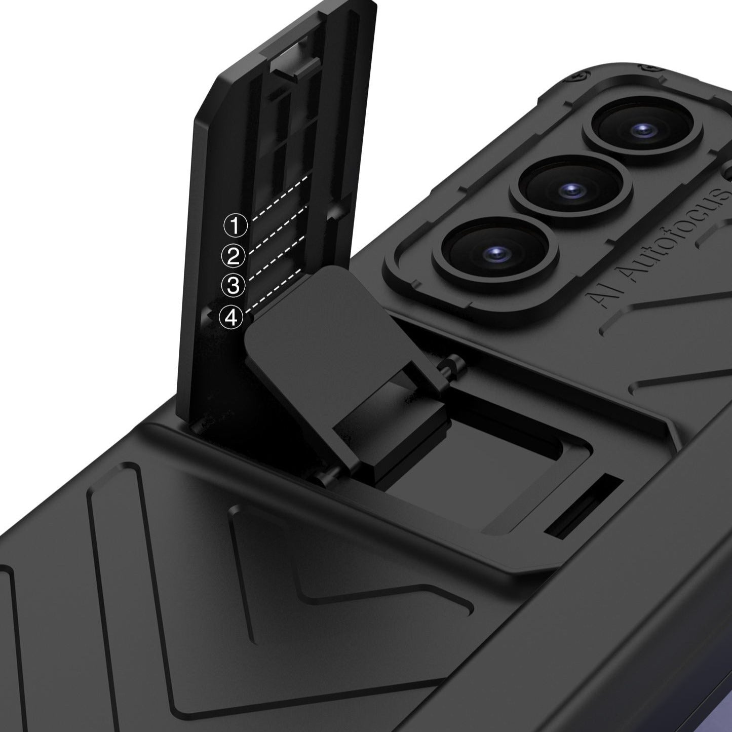 Z Fold 4 Cover - Magnet Adjustable Holder Case-2583