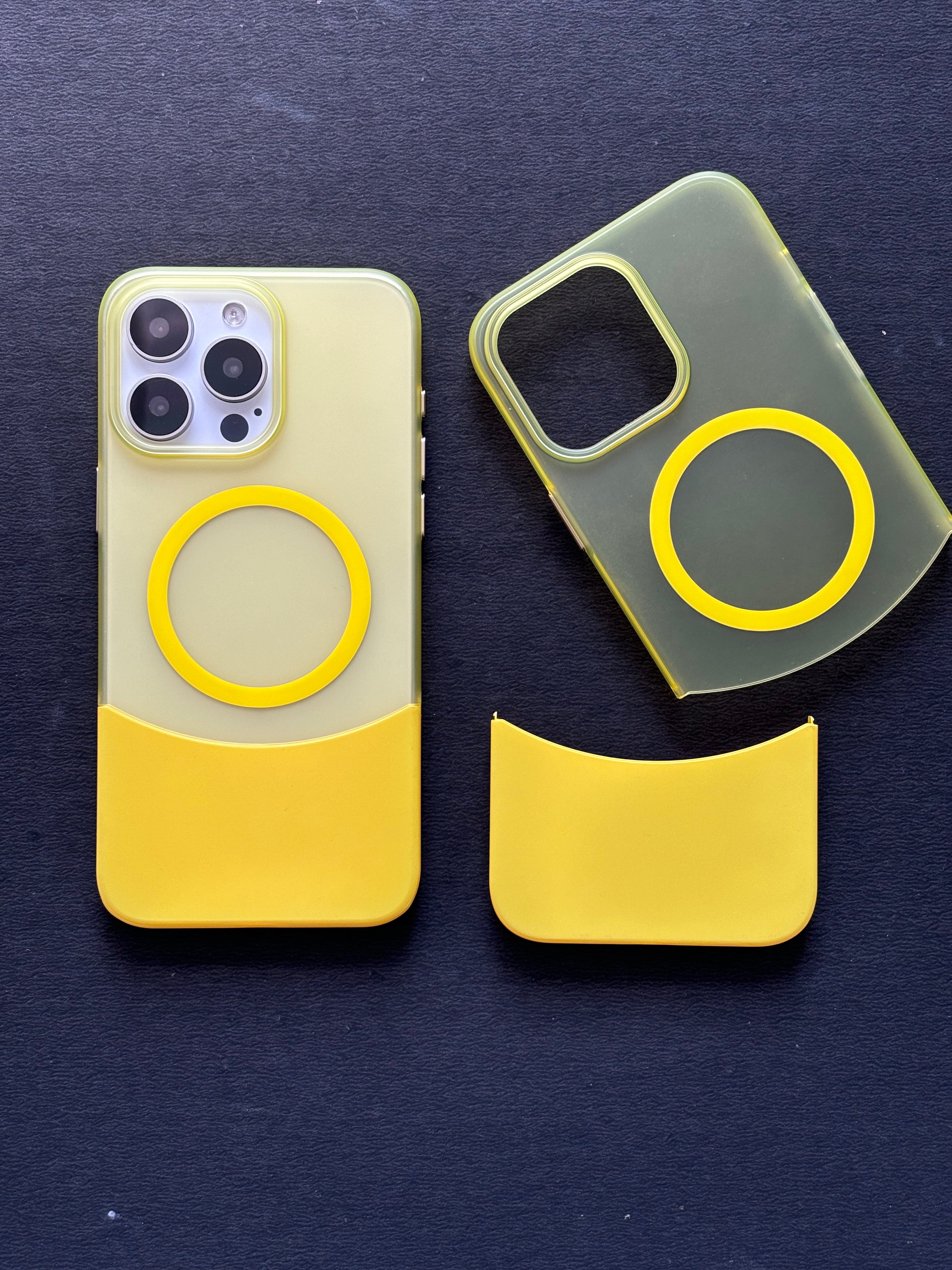 iPhone 15 Pro Cover - Cute Splicing Detachable Case-237