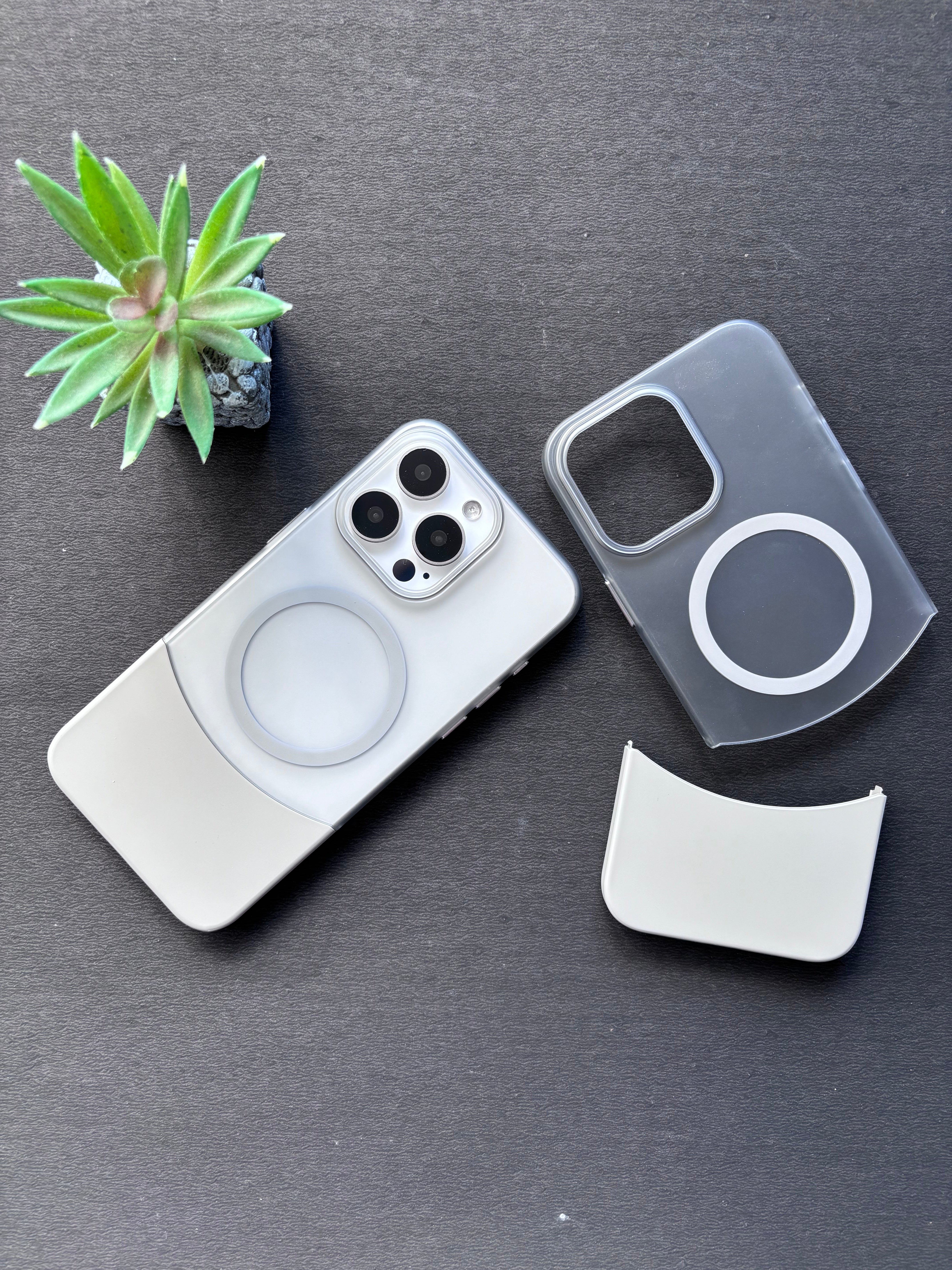 iPhone 15 Pro Case - Splicing Detachable Cover-227
