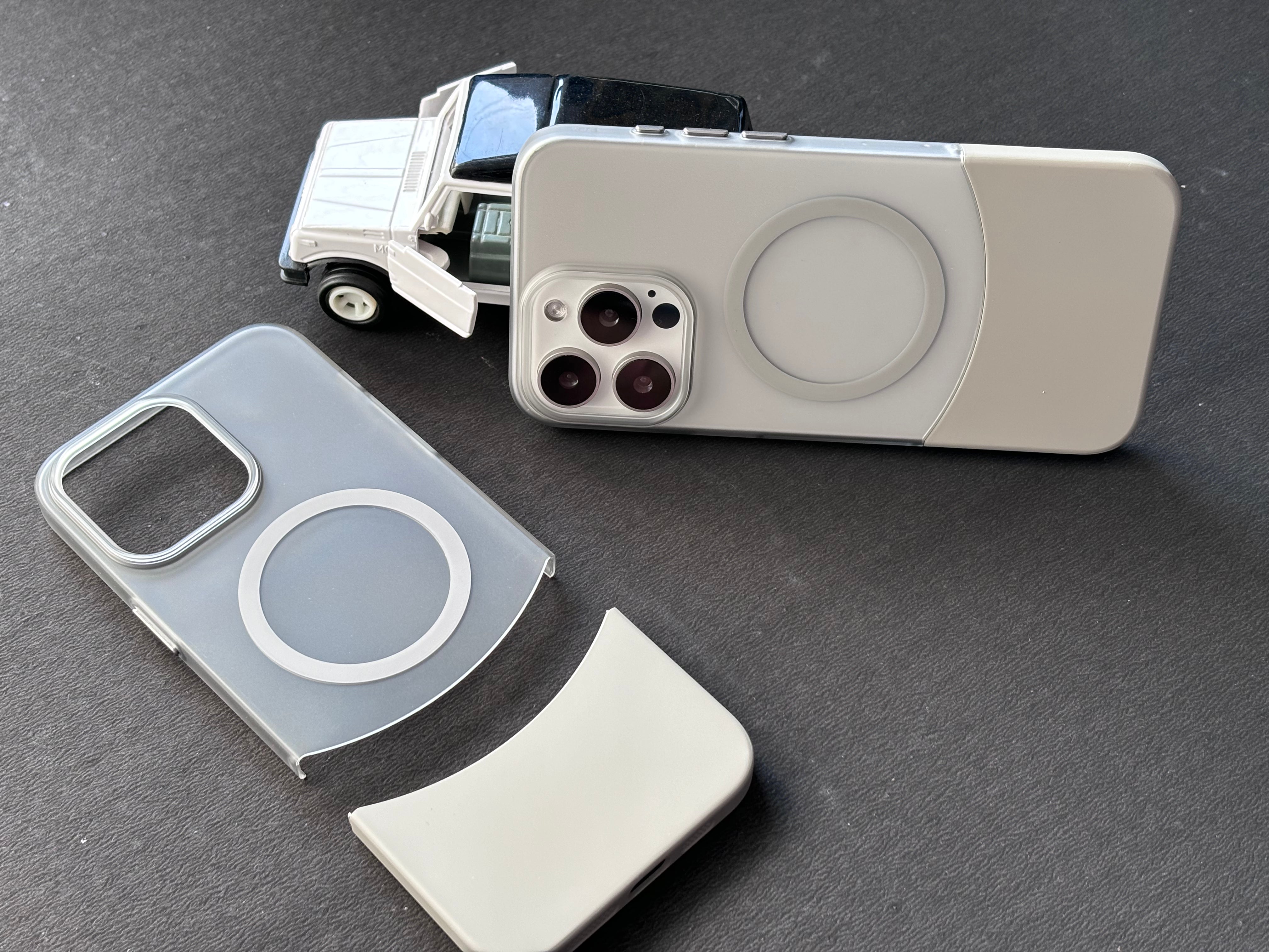 iPhone 15 Pro Case - Splicing Detachable Cover-228