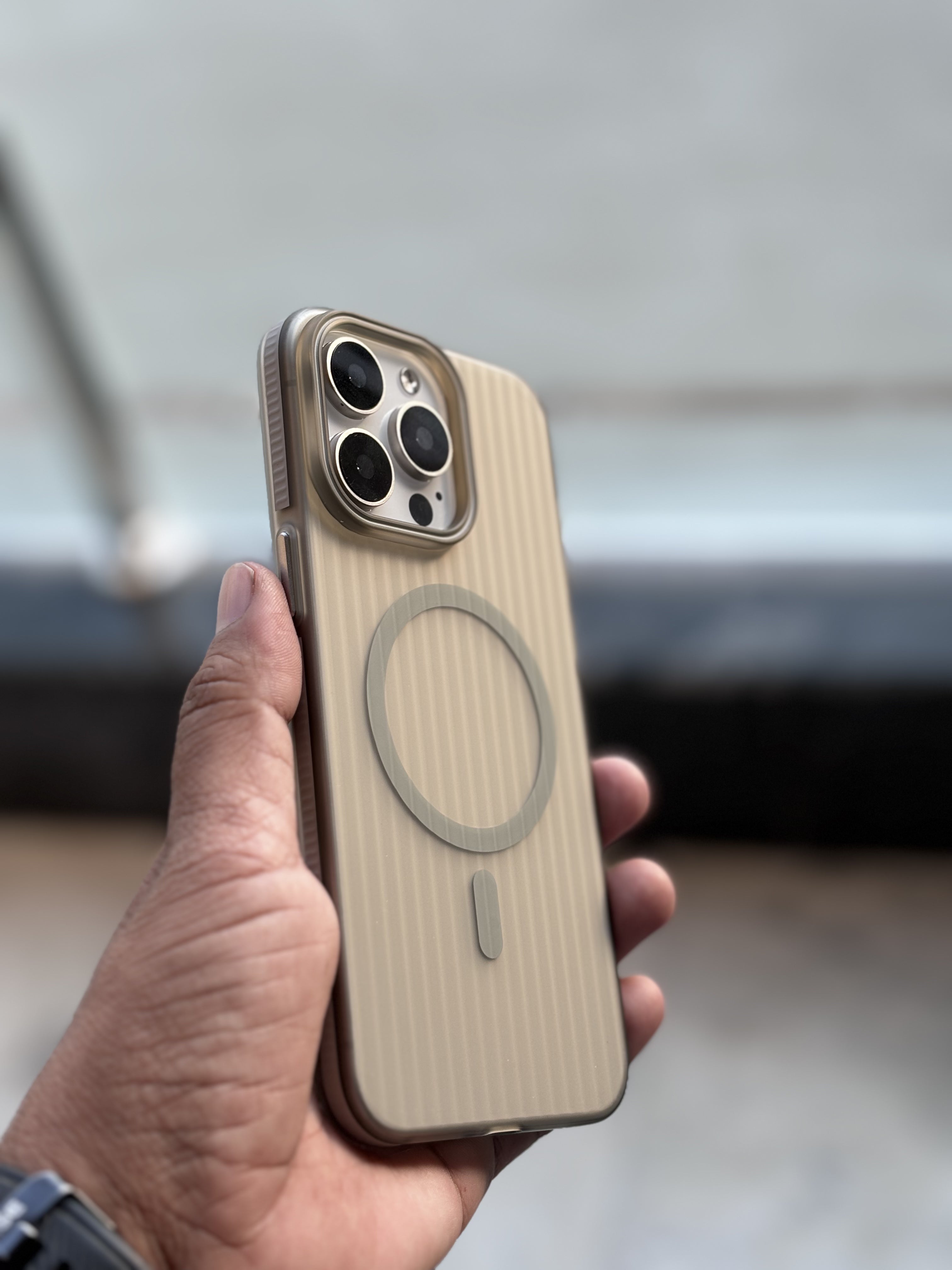 iPhone 15 Cover With Camera Protection Cool Corrugated Case-1629