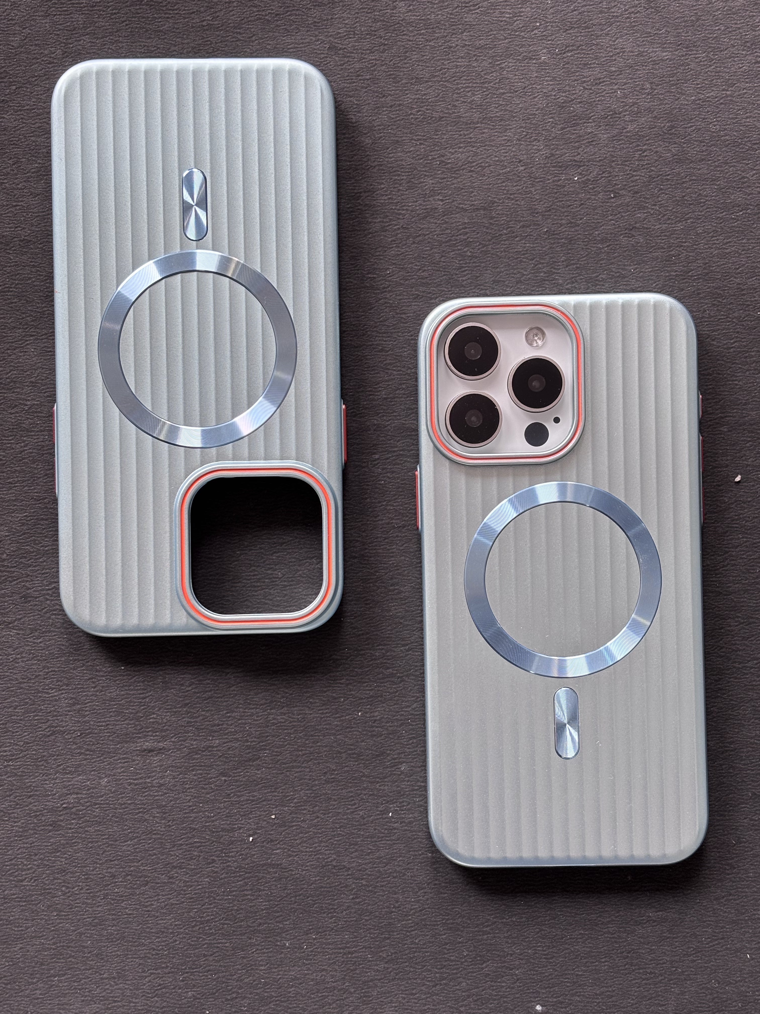 iPhone 15 Pro Case - Luxury Hybrid Corrugated Cover-1132