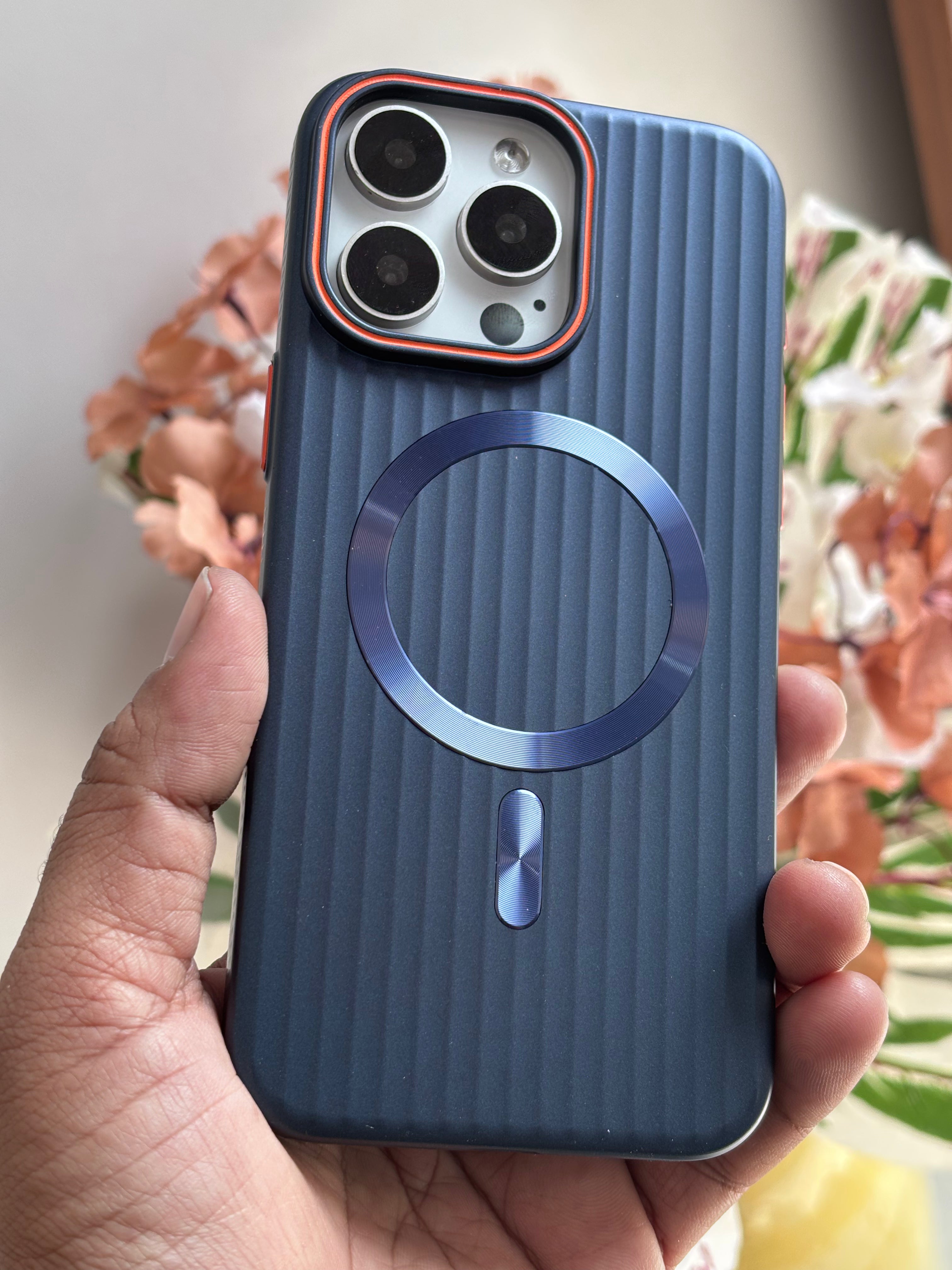 iPhone 15 Cover With Camera Protection Durable Corrugated Case-1227