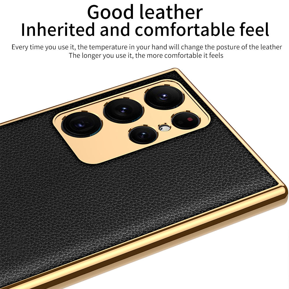 Galaxy S23 Ultra PU Leather ultra Slim luxury phone case