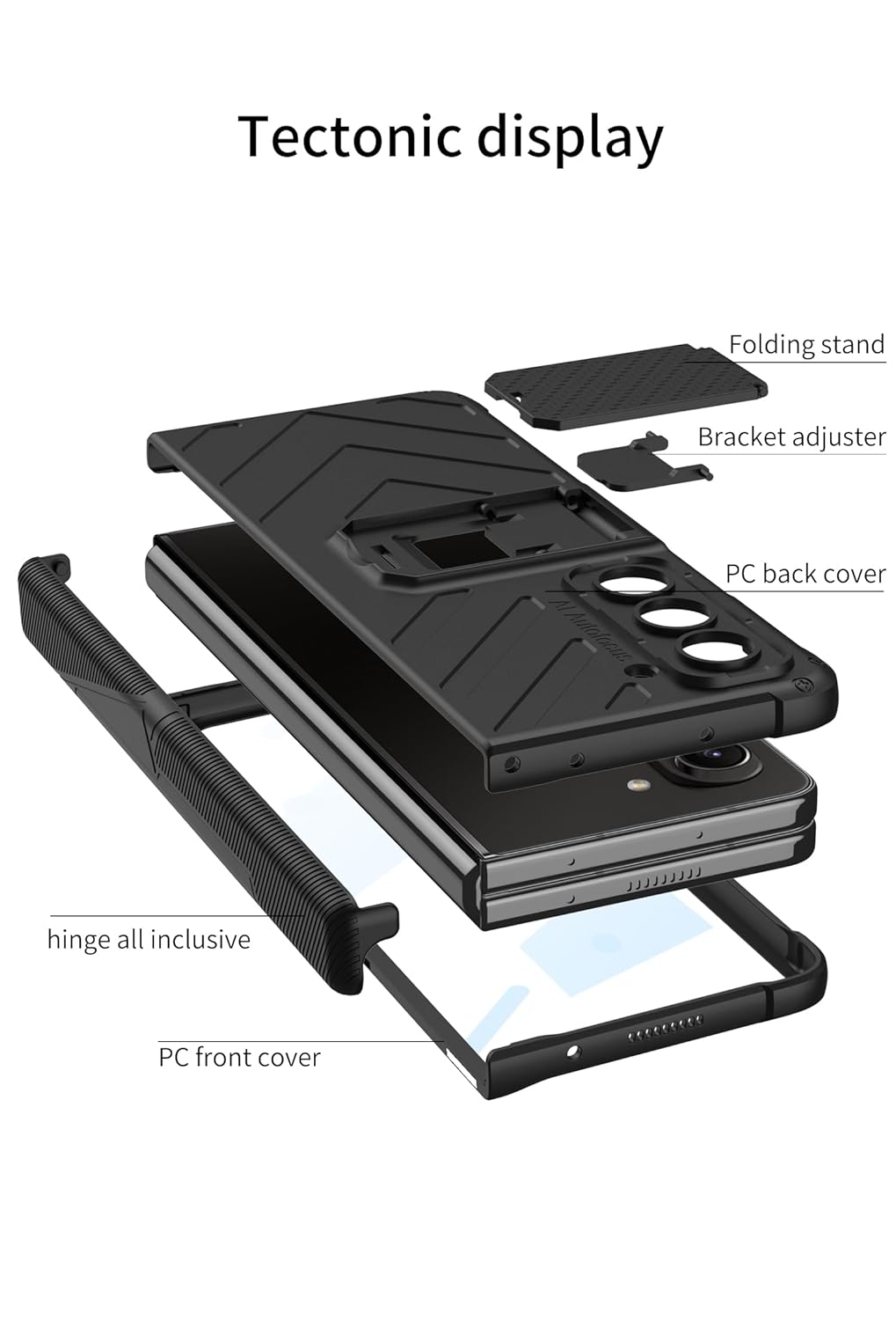 Magnetic Hinge Protection Cover Compatible with Samsung Galaxy Z Fold 5