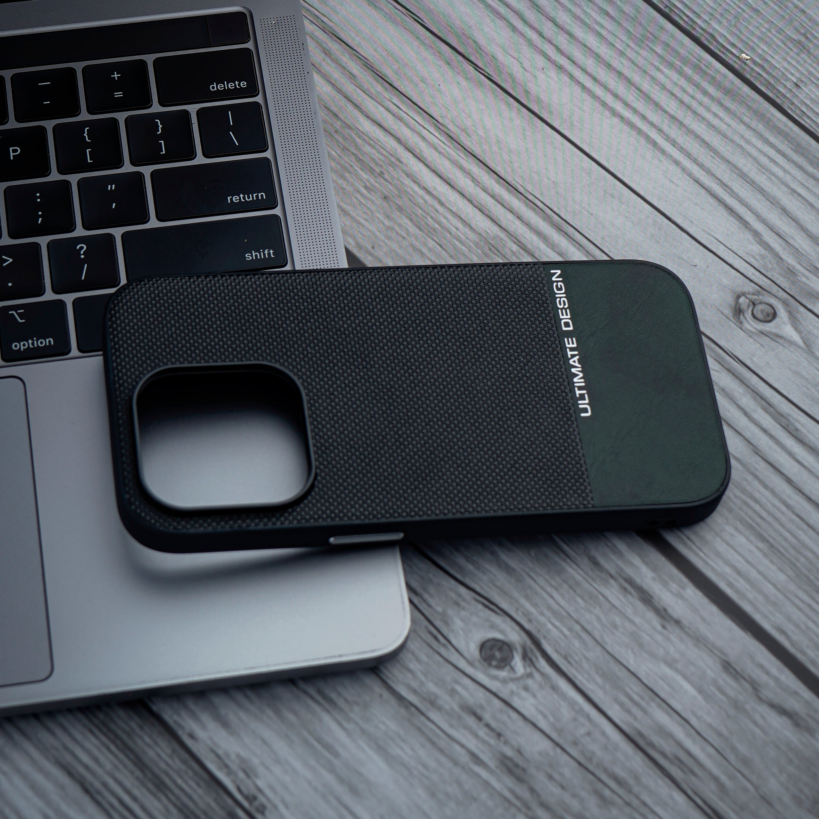 iPhone 14 Pro Case Shockproof Vegan Leather Cover