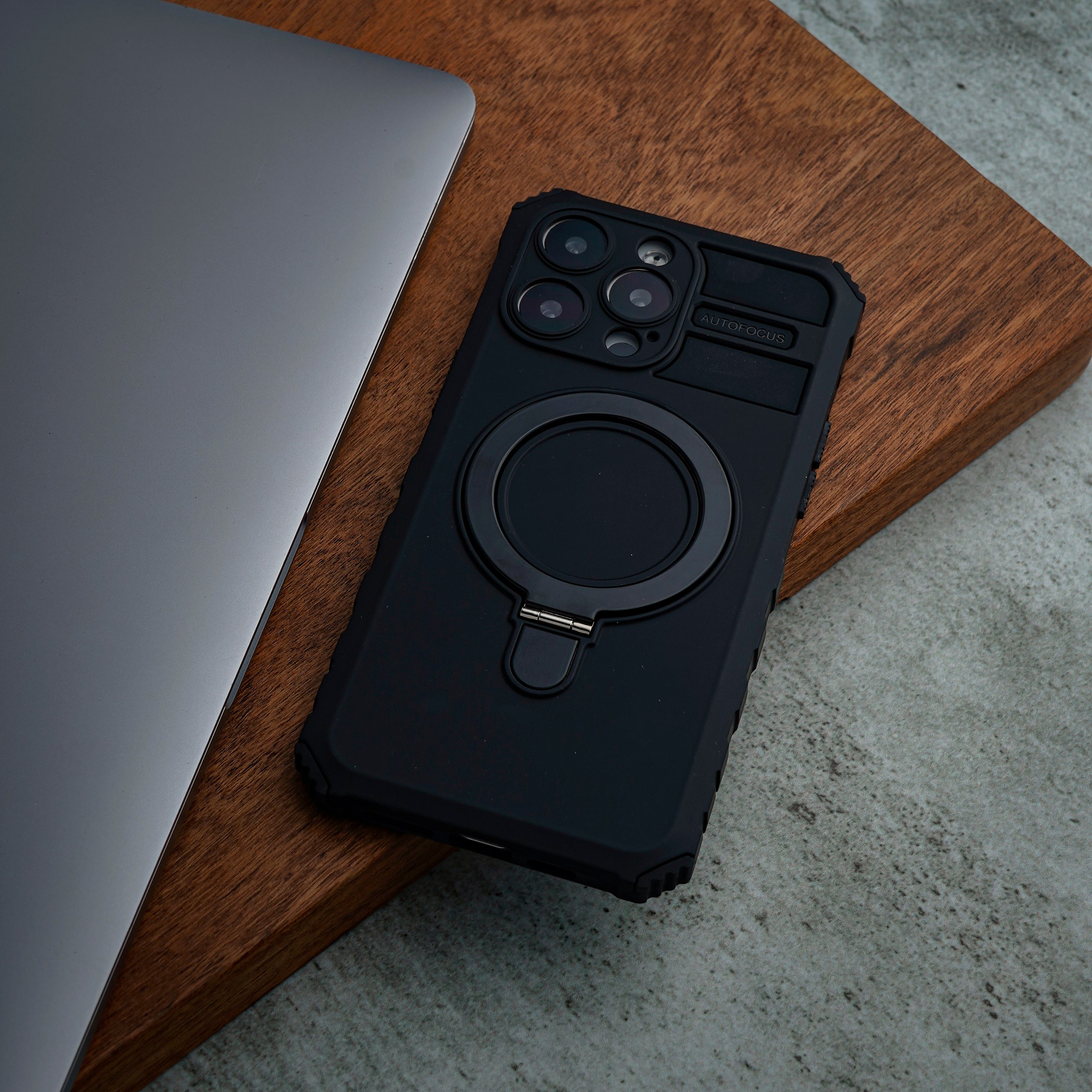 iPhone 14 Pro Back Cover - Phone Holder Case
