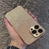 Iphone 15 Shockproof golden Plating Glitter Lens Camera Protection