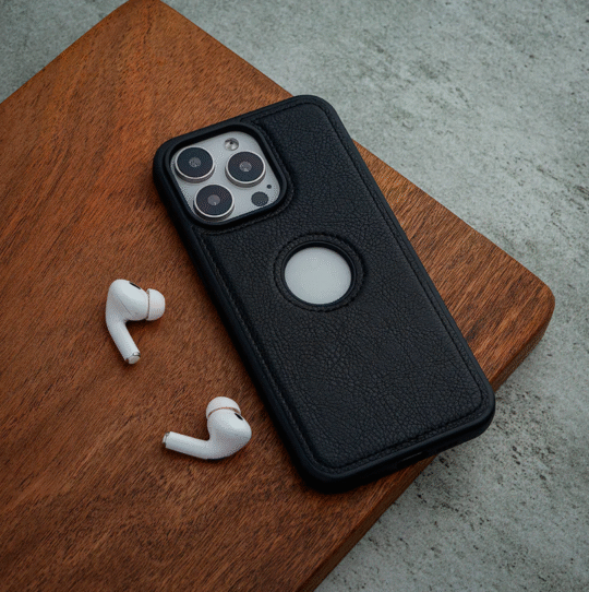 iPhone 14 Phone Cover Vegan Leather Prime Logo Cut Case