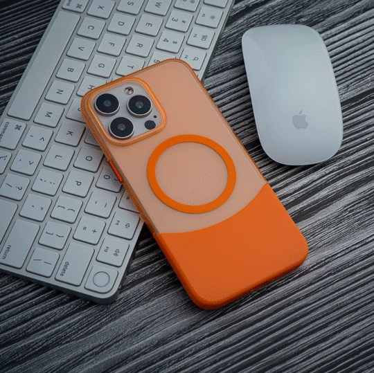 iPhone 14 Back Case Cover Orange