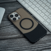 iPhone 14 Case Dual Color Grey Black Premium Cover