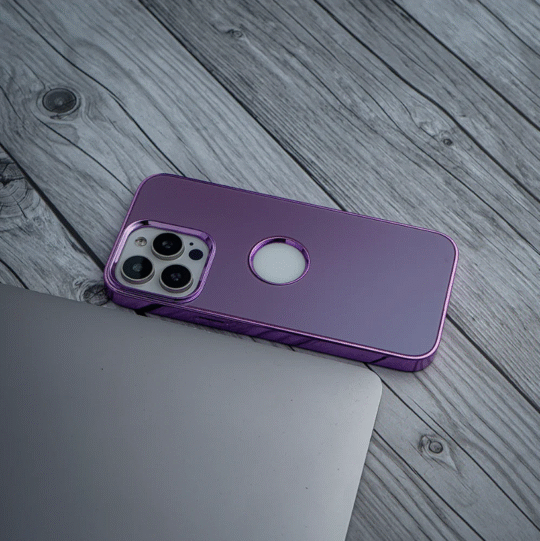 iPhone 14 Mobile Cover Luxury Look Pink Shaded Case