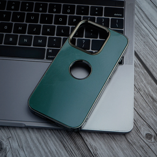 iPhone 14 Case Cover Stylish Green Camera Protection Case