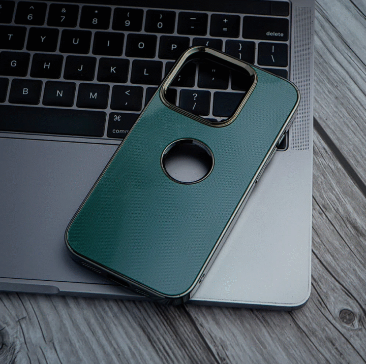 iPhone 14 Case Cover Stylish Green Camera Protection Case