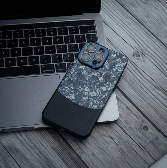 iPhone 14 Cover Case Dual Style Luxury Back Cover Black