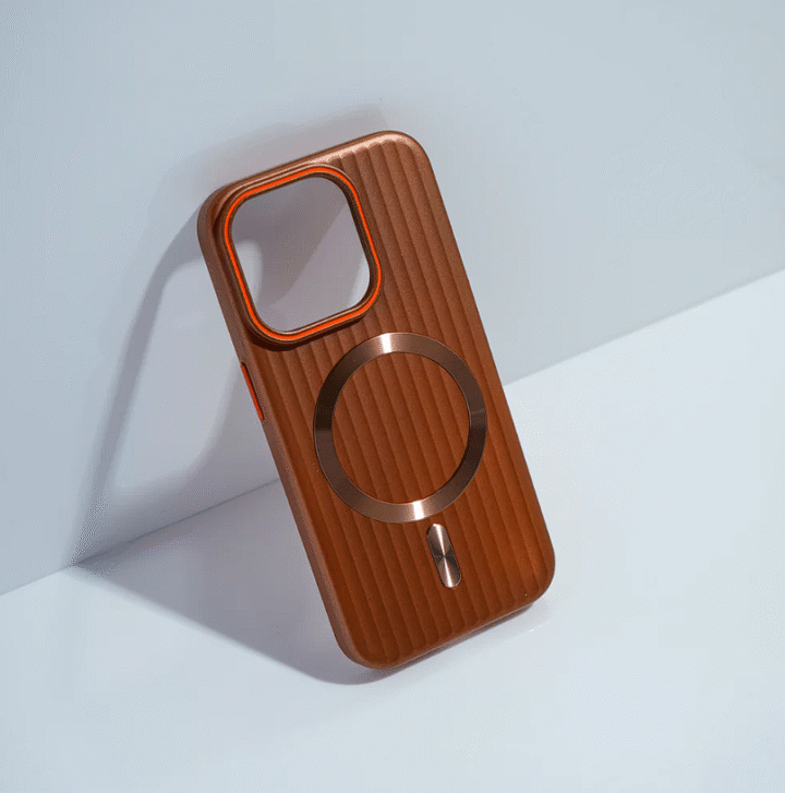 iPhone 14 Cover Premium Brown Case - Image 2