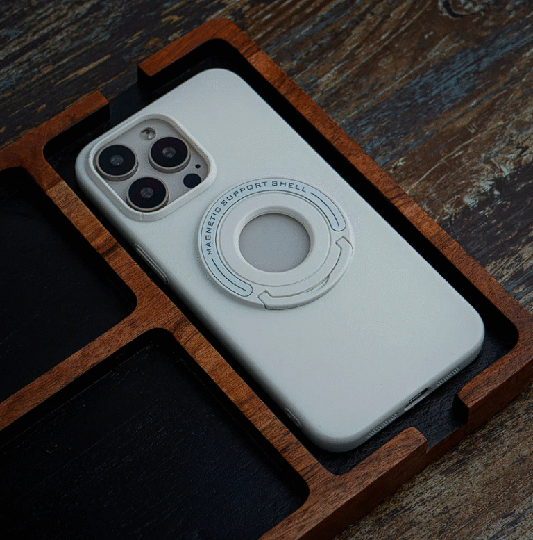 iPhone 15 Pro Max Cover With Camera Protection - Ring Holder Case