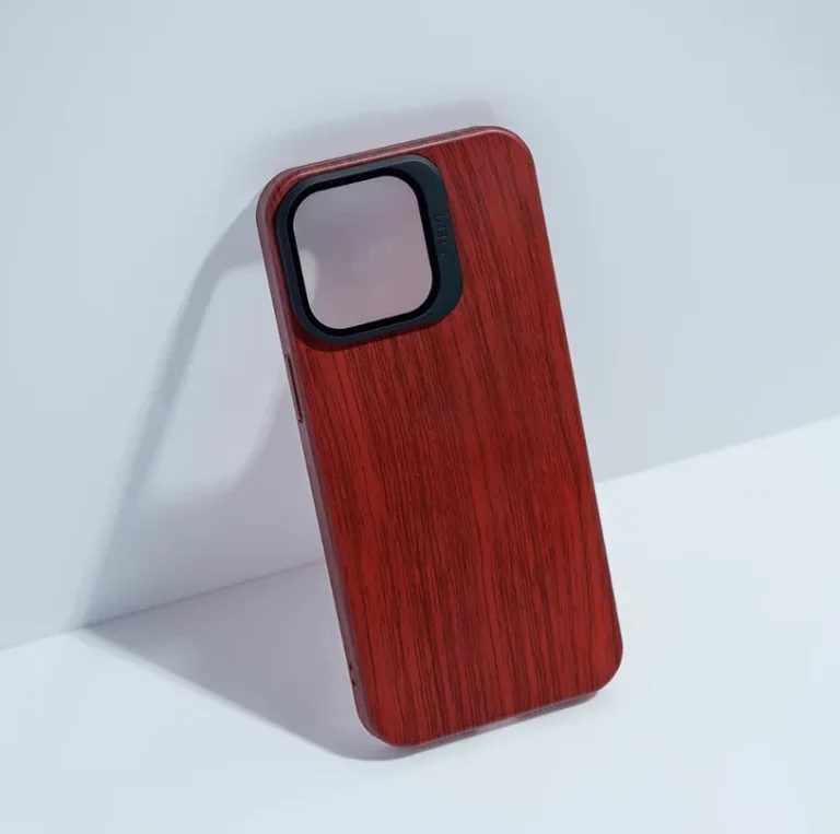 Iphone 14 cover with camera protection brown case 02