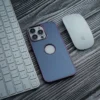 Iphone 15 pro max cover – blue shaded electroplating case 01